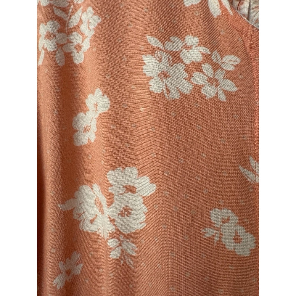 Payton & Parker Coral Floral Maxi Kentucky Derby Dress Sz M Cottagecore Romantic - Picture 4 of 14
